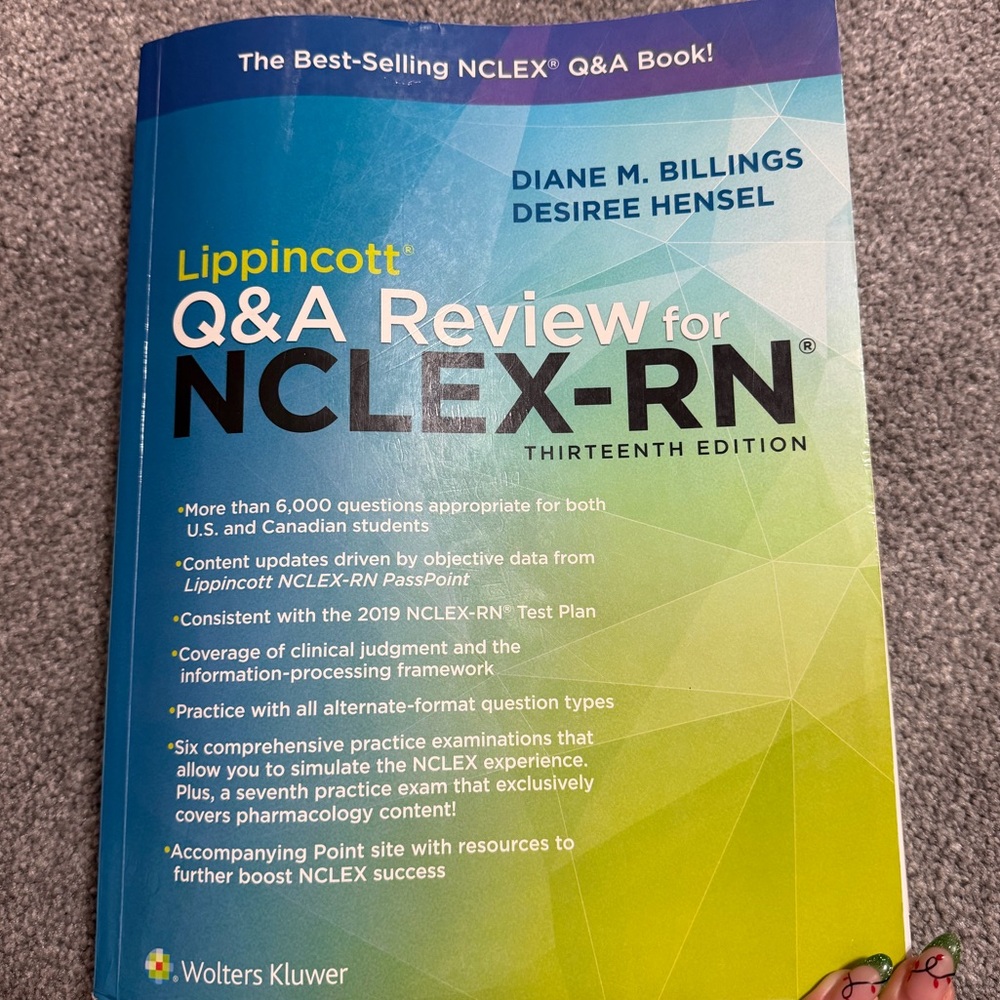 Lippincott Q&A Review for NCLEX-RN Book